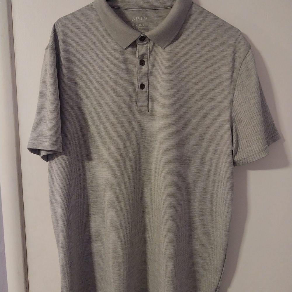 Apt. 9 Light Gray Polo Shirt
